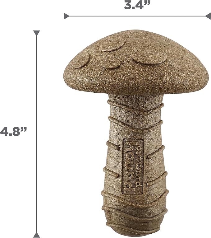 Outward Hound Dogwood Mushroom Durable Dog Chew Toy, Peanut Butter Scent - Image 7