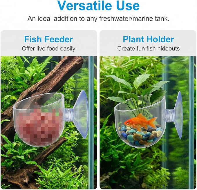 3 Pcs Aquarium Plant Holder, 2 Sizes Fish Tank Aquatic Plant Pot - Image 2