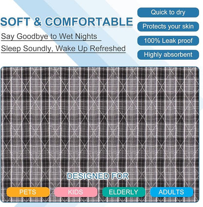 OUTCREATOR® Washable Bed Pads 34" x 56", Incontinence Mattress Protector - Image 5