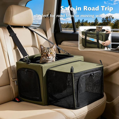 Pecute Cat Carrier Expandable, Stable Pet Carrier - Image 7