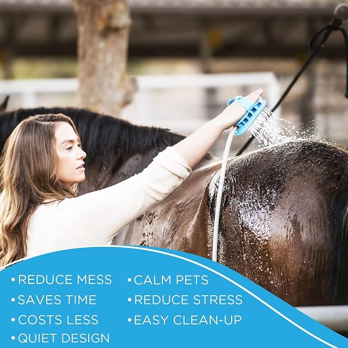 Aquapaw 5-in-1 Horse & Dog Bath Brush & Curry Comb - Image 6