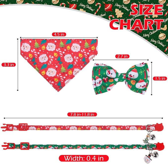EXPAWLORER Christmas Cat Collar Breakaway - Image 2