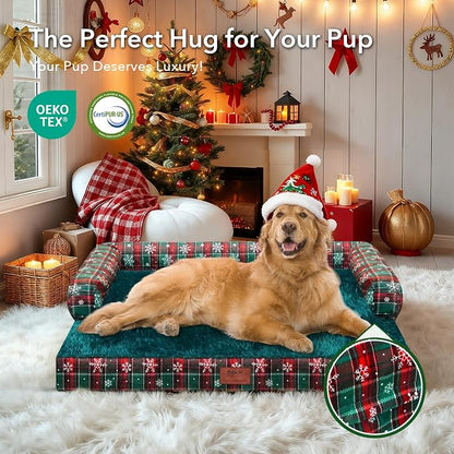 Christmas Dog Bed Large Sized Dogs-Orthopedic Waterproof Dog Beds, Comfort Pets - Image 8