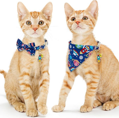 Faygarsle 2 Pack Space Theme Cat Collar Set - Image 7