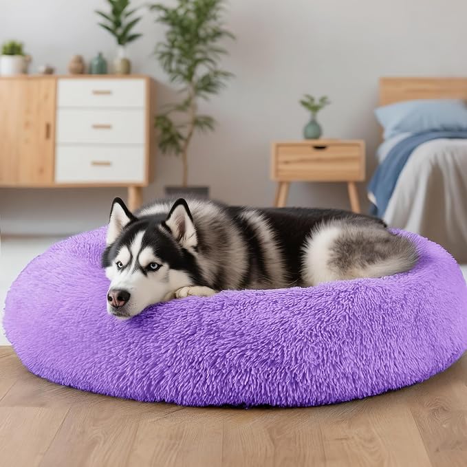 Extra Large Dog Beds, 36 Inch Human Dog Anxiety Relief Comfort Bed, - Image 5