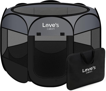 Love's cabin Pet Puppy Dog Playpen, Large Dog Tent Crates Cage Indoor/Outdoor by Lovescabin