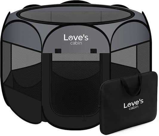Love's cabin Pet Puppy Dog Playpen, Large Dog Tent Crates Cage Indoor/Outdoor by Lovescabin