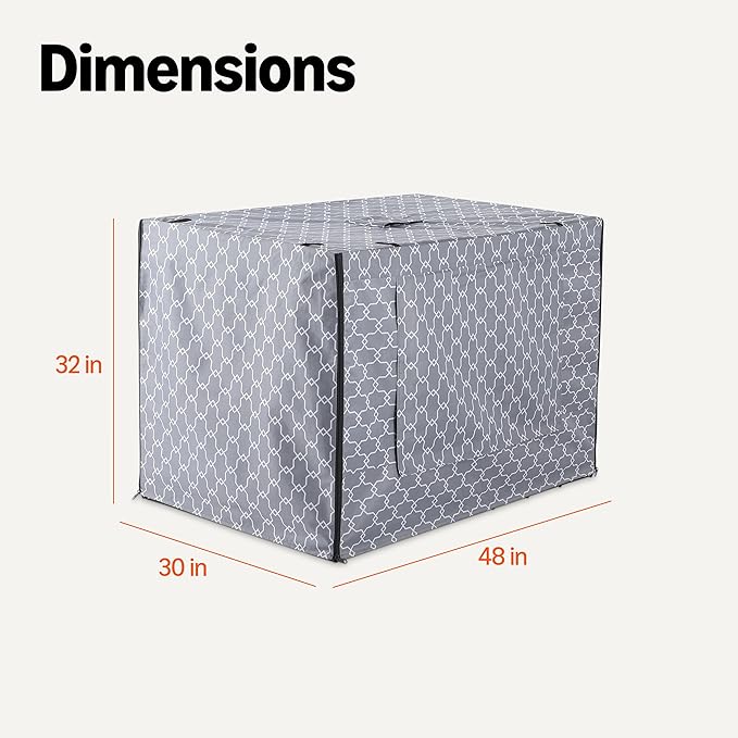 Amazon Basics Dog Cage Cover for 48-inch Wire Crates, Heavy-Duty - Image 5