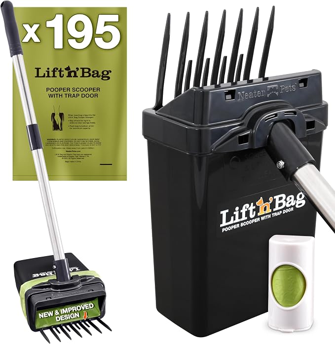 Neater Pet Brands Lift N’ Bag 2.0 Dog Pooper Scooper by NeaterPetBrands