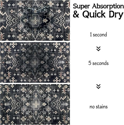Pet Food Mats for Floor, Absorbent Dog Mat for Food and Water Dispenser Mat - Image 3