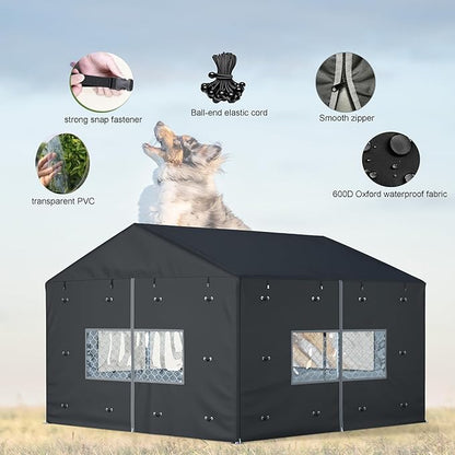 Outdoor Dog Kennel Cover Full Coverage - Image 4