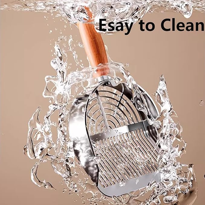 DHXYZZB Cat Litter Scoop 304 Stainless Steel Litter Shovel, Heavy Duty Litter - Image 7