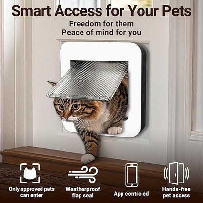 Smart Cat Door with Face Recognition – No Collar Needed, Keyless Entry - Image 3
