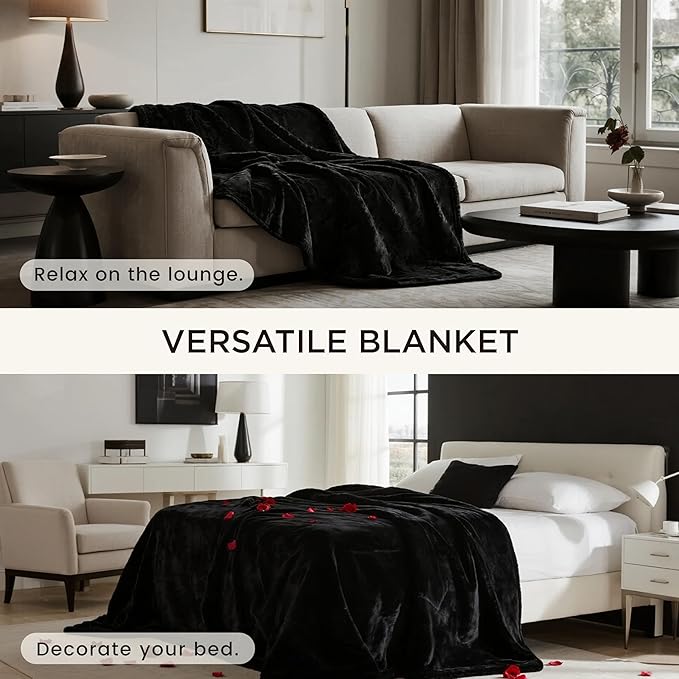 gogobunny Waterproof Bed Blanket, Reversible Sherpa Fleece Throw Blanket - Image 7