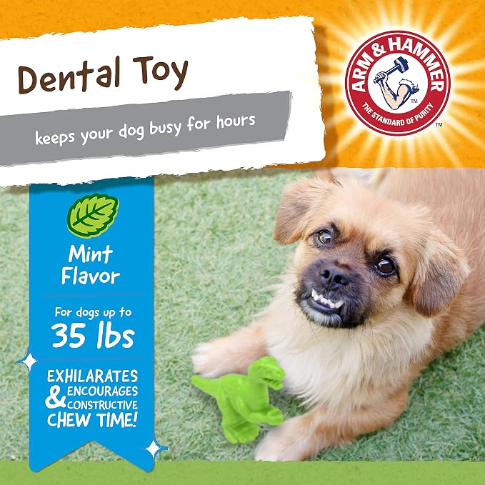 Arm & Hammer for Pets Nubbies Dental Toys T-Rex Dental Chew Toy for Dogs Best - Image 2