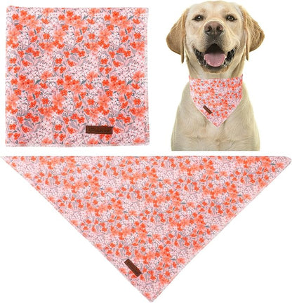 Summer Dog Bandana, UP URARA PUP Orange Bandana - Image 3