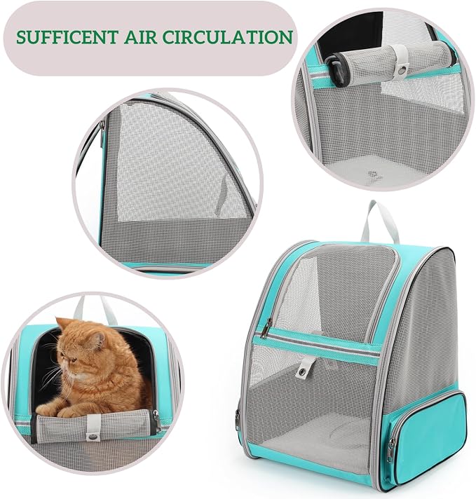 Lollimeow Cat Backpack Carrier, Airline Approved, Safe - Image 6