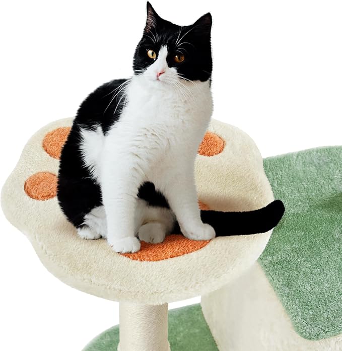 Yaheetech 57.5in Cat Tree Tower, Scratching Posts, 2 Condos and Dangling Balls - Image 8