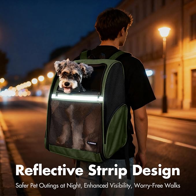 Pet Backpack Carrier, Large Cat Carrier Backpack Up to 20 Lbs - Image 9