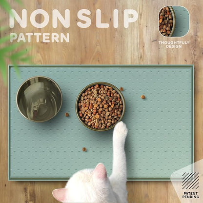 Dog Food Mat - 24x15 Raised Edges Dogs Mat - Image 4
