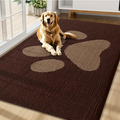 Buganda Dog Door Mat for Muddy Paws, Absorbent Dirt Trapper Non Slip Indoor by Buganda
