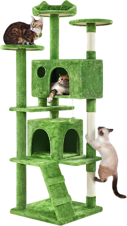 Yaheetech 70in Multi-Level Cat Tree Tall Cat Tower Cat Furniture by Yaheetech