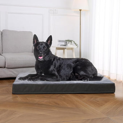 Amazon Basics Dog Bed with Cooling Gel Memory Foam, Machine Washable Removable - Image 7
