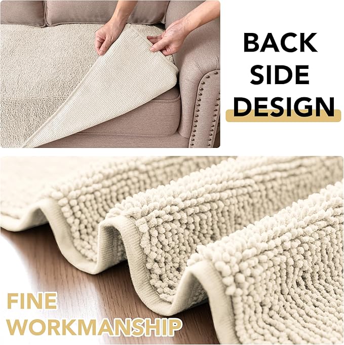 H.VERSAILTEX Non Slip Pet Couch Cover Chenille Dog Bed Protector Thick Soft - Image 5