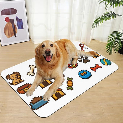 Dog Fun Pet Feeding Mat–Christmas Stocking Quick Dry Absorbent Dog Cat Food Mat - Image 7