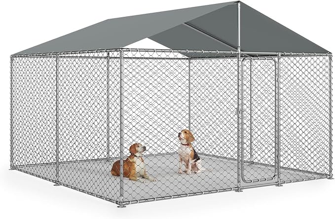 10x10 FT Outdoor Dog Kennel Outside by Unknown