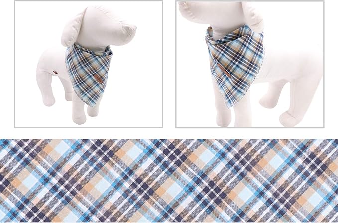 Lionet Paws Dog Bandana Washable Cotton Handkerchief Scarf Triangle Bandana - Image 4