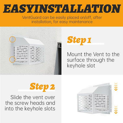 Universal Dryer Exhaust Guard Vent Cover Outside - Image 4