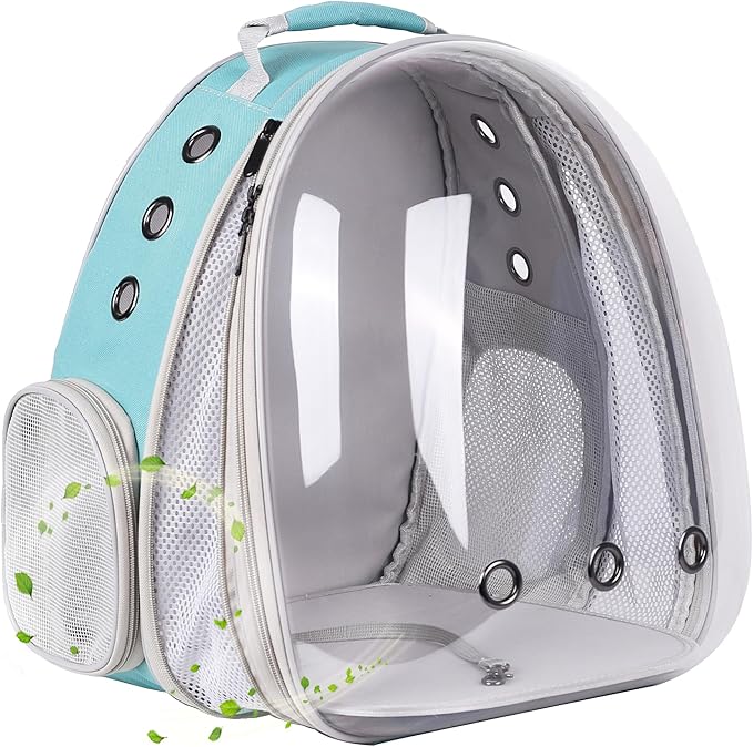 Front Expandable Cat Backpack Carrier, Fit up to 20 lbs, Space Capsule Bubble by halinfer