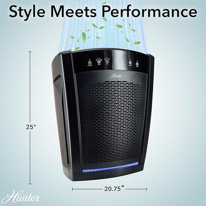 Hunter HP800 Air Purifiers for Home Large Room and Bedroom. True HEPA Air - Image 3