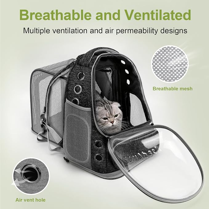 Expandable Cat Backpack, Cat Bubble Backpack Carrier - Image 3