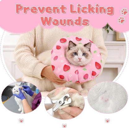 Cat Cone Collar Soft, Medium Waterproof Cat Recovery Collar - Image 5