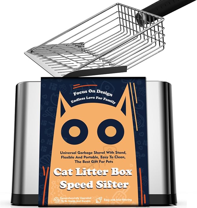 Heavy Duty Stainless Steel Cat Litter Scoop by Unknown