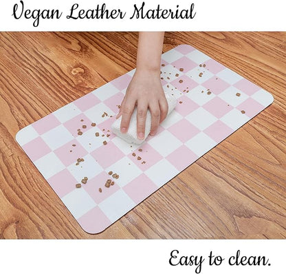 Ralxion Checkered Dog Feeding Mat, Absorbent Mats - Image 6