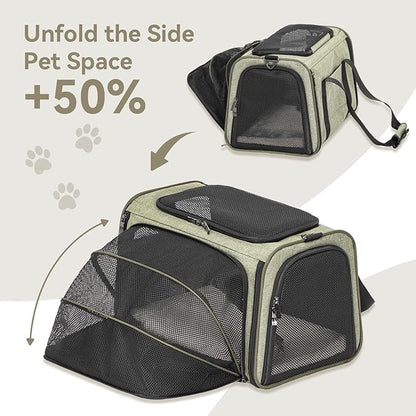 Petsfit Expandable Cat Carrier Dog Carrier, Airline Approved Soft-Sided - Image 4