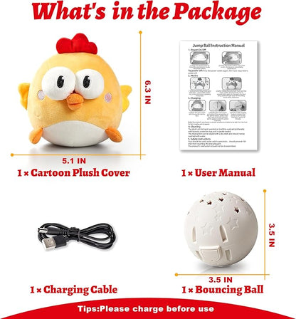 Interactive Dog Toys, Squeaky Moving Ball Toy - Image 6