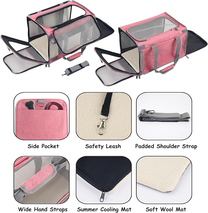 Dog Soft-Sided Carriers Cat Soft-Sided Carriers Dog Carriers Cat Travel Carrier - Image 3