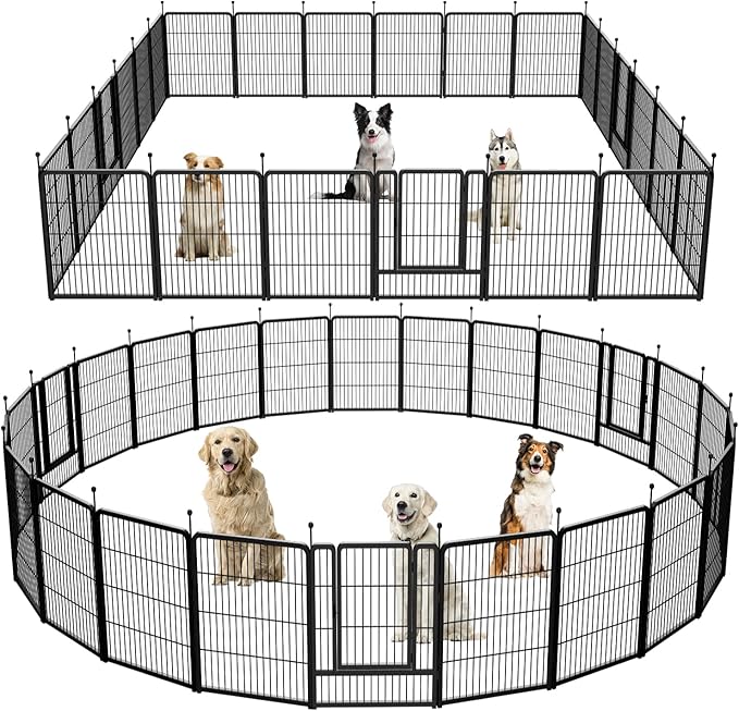 Dog Playpen, Portable Outdoor Dog Fence, Dog Playpen by XDPET