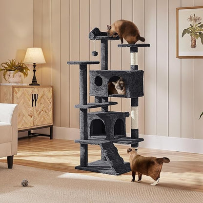 54 Inches Cat Tree Tower, Cat Tree Tower Condo - Image 7