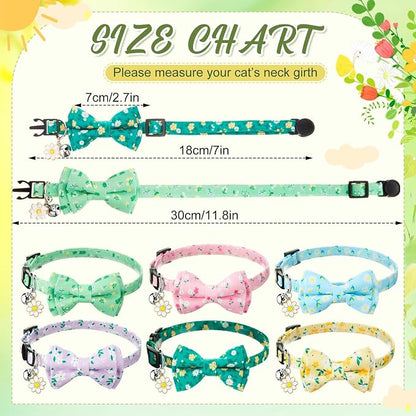 Hsei 6 Pcs Spring Cat Collars Bulk - Image 3