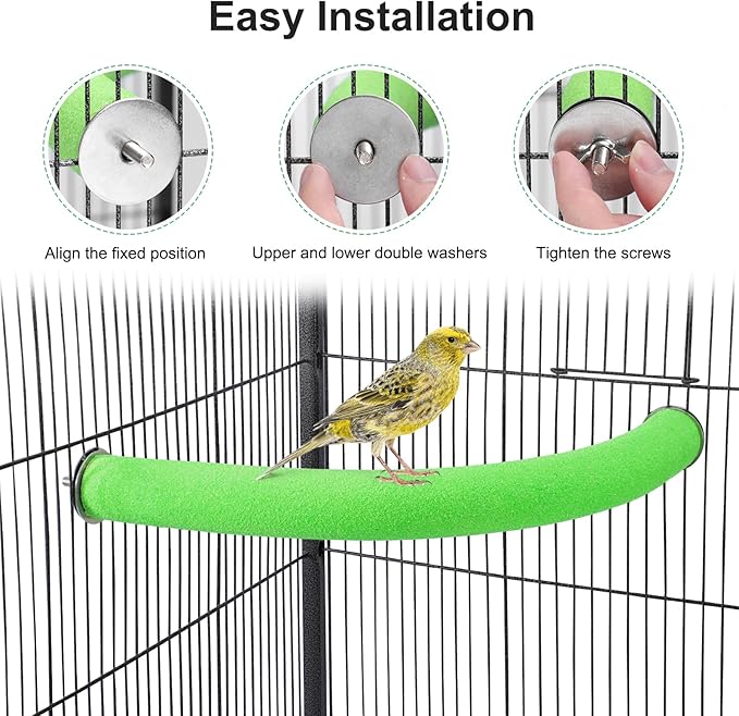 U Shape Parrot Perch Stand Toy Bird Platform Sand Paw Grinding Clean Stick - Image 5