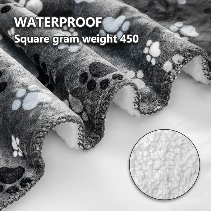 Waterproof Pet Blanket Dog Blankets, Pattern Printing Super Soft Warm Fluffy - Image 2