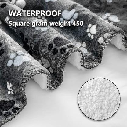Waterproof Pet Blanket Dog Blankets, Pattern Printing Super Soft Warm Fluffy - Image 2
