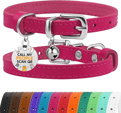 BRONZEDOG Leather Cat Collar by BRONZEDOG