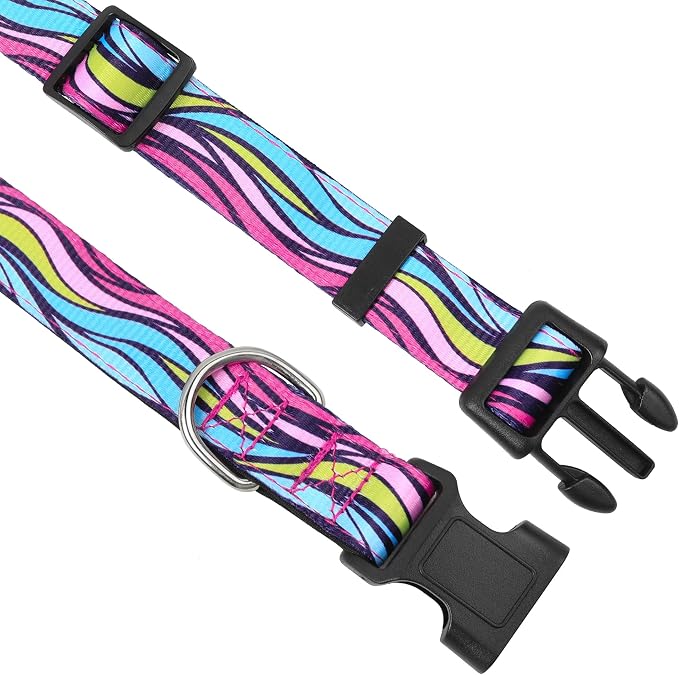 Reflective Dog Collar, Adjustable Soft Neoprene Padded Nylon Pet Collars - Image 3