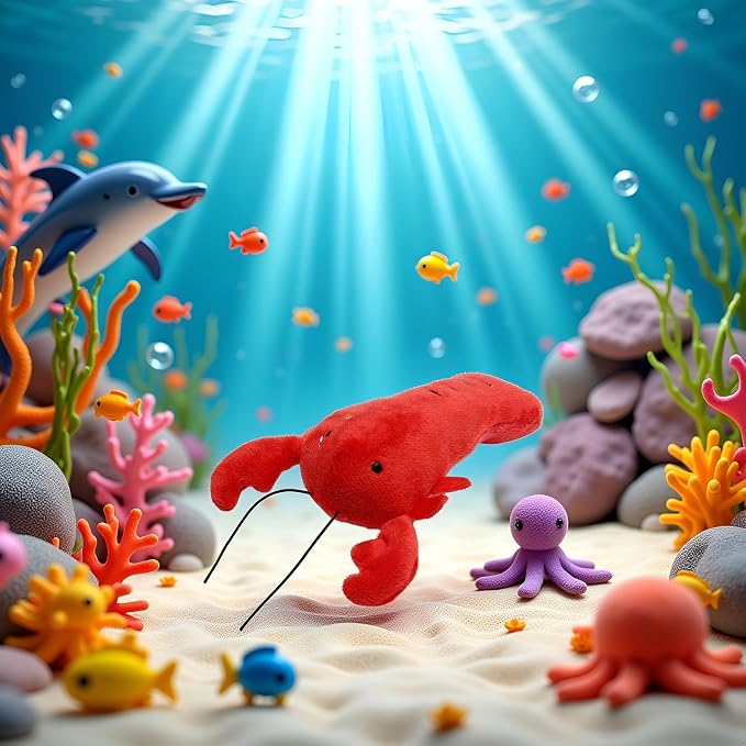 Dog Lobster Chew Toy Multi-Shape Comfortable to Touch Plush Cats Chew Stuffed - Image 6